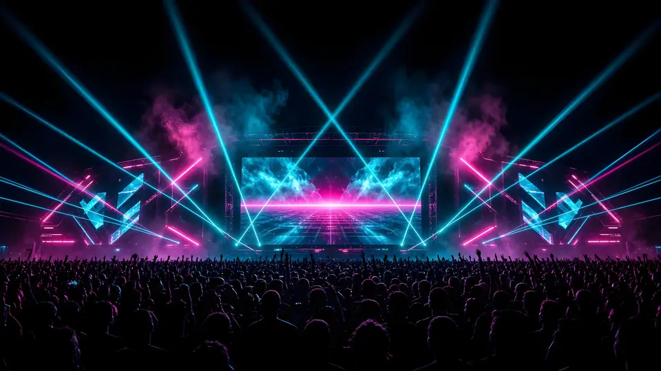 Festival stage lighting