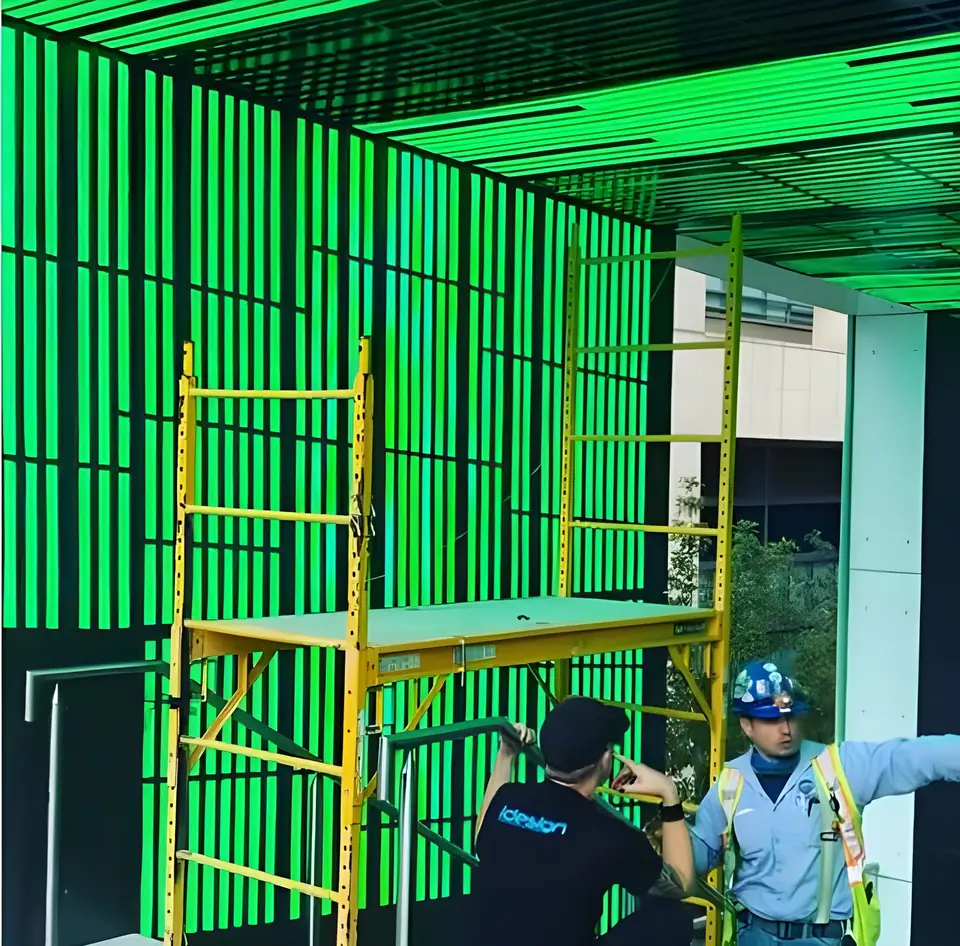 Large-scale pixel mapping install in Charlotte